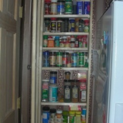 Homemade Spice Cabinet