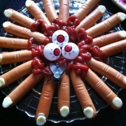 Halloween Hot Dog Fingers