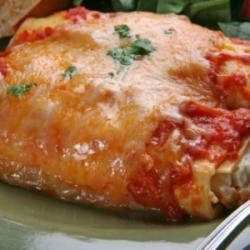 A photo of prepared Manicotti