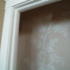 Raised Stenciling With Spackle