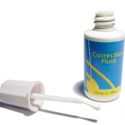 Correction fluid.