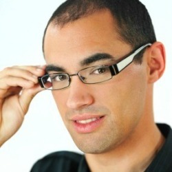 Man Wearing Eyeglasses