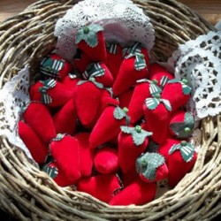 Finished berries in a basket.