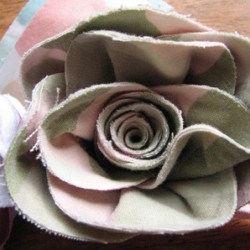 Scrap Fabric Roses
