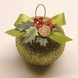 Glitter ornament.