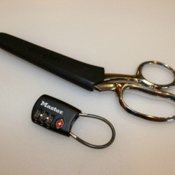 scissors and lock