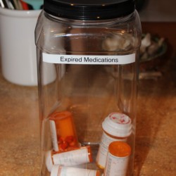 meds in container