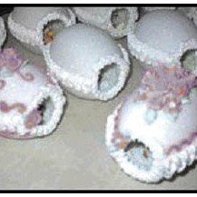 Homemade sugar eggs.
