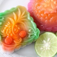 Fancy molded jelled dessert