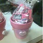 Valentine Painted Flowerpots 
