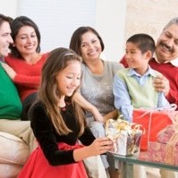 Family gathered for Christmas