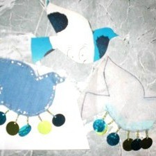 Fabric bird.