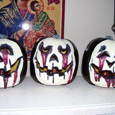 Painted Plastic Pumpkins