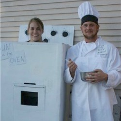 Oven and baker costumes.