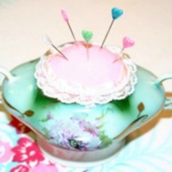 sugar bowl pin cushion