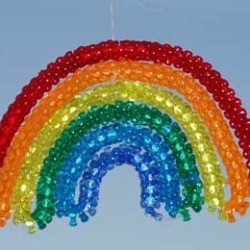 Beaded Window Rainbow