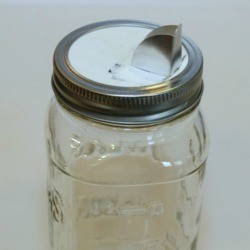 spout on mason jar