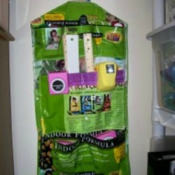 Craft Organizer From Dog Food Bag 