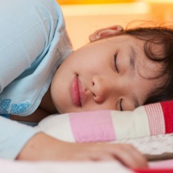 little girl sleeping