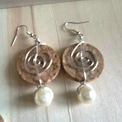 Wine Cork Earrings