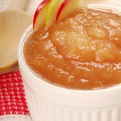 Homemade applesauce.