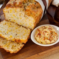 Chili butter and bread.