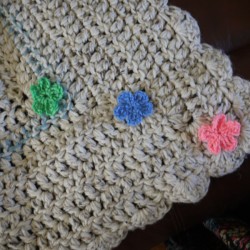flowers made from yarn