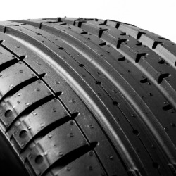 Closeup of a tire.