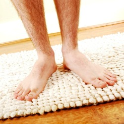 Man on Bath Mats