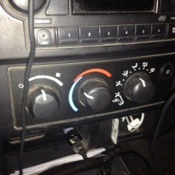 Controls on dash.