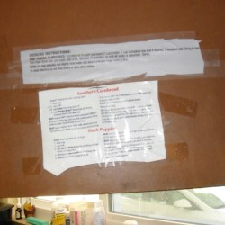 recipes on door back