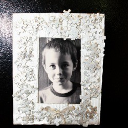 Puzzle Pieces Refrigerator Frame