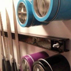 knife holder on side of fridge