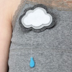 Felt Cloud Pin