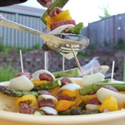 Mess-Free Kabob Assembly
