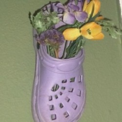 Use Old Crocs as Wall Pocket 
