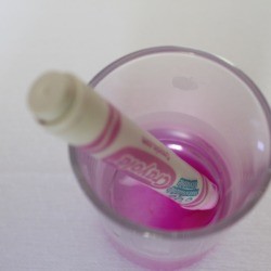 Reviving Dried Up Markers - close up of marker in a cup