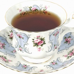 china cup filled with tea