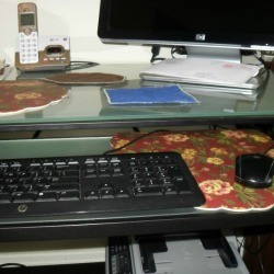 Placemat as Larger Size Mouse Pad 