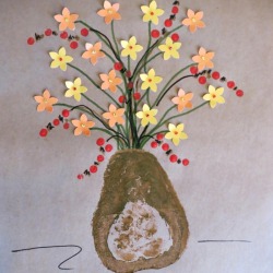 Butternut Squash Print Vase