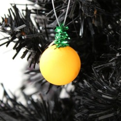 Wooden Bead Pumpkin Ornament