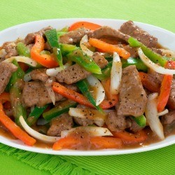 Chinese pepper steak
