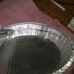 Cut plate to protect crust