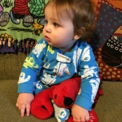 baby with lobster