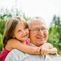 Man with Granddaughter