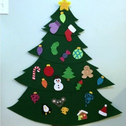 Felt Christmas Tree With Ornaments 