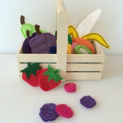 Felt Fruit Basket