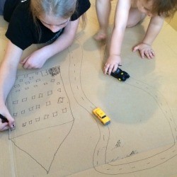 Cardboard Vehicle Play Mat