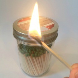 Mason Jar Match Dispenser