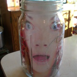 Head in a Jar Halloween Decoration